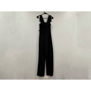 Black Halo Jackie O Jumpsuit in Black Size 2 STORE MODEL